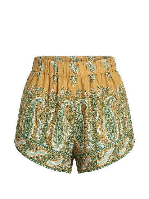 paisley-print shorts by BOTEH
