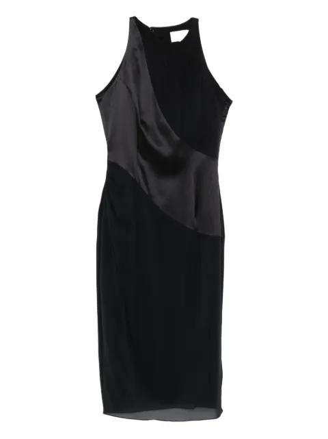 asymmetric-design midi dress by BOTSI