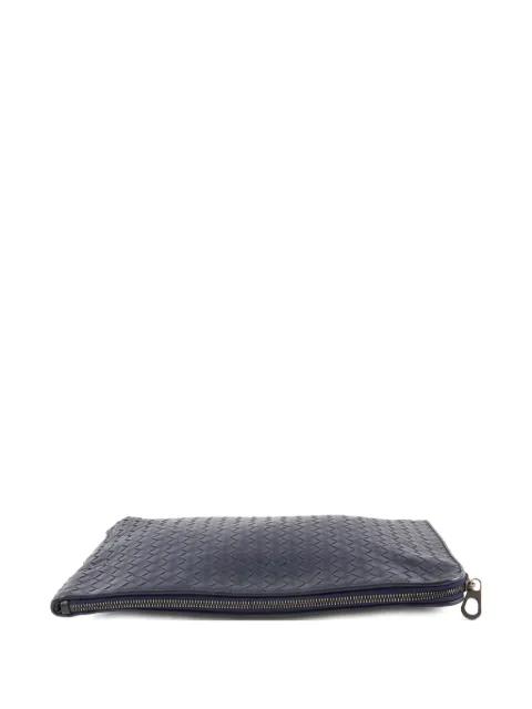 2000s Intrecciato leather clutch bag by BOTTEGA VENETA 