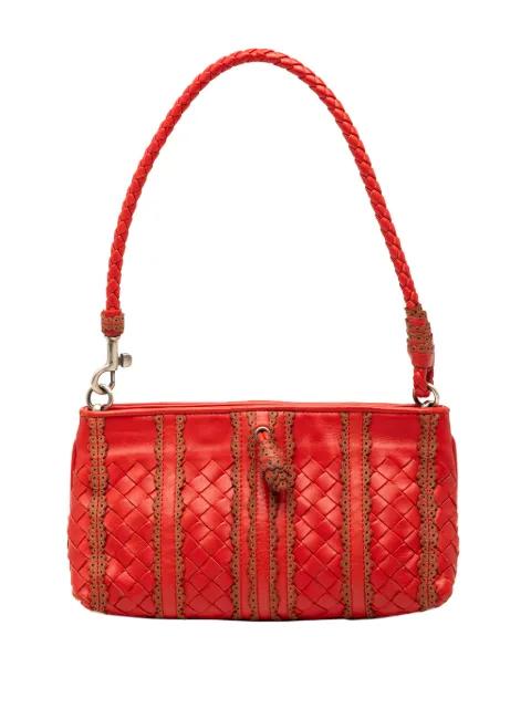 2007-2011 Leather Intrecciato Stripe shoulder bag by BOTTEGA VENETA 