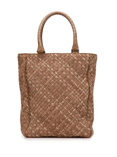 2009 Calfskin Intrecciato Paglia tote bag by BOTTEGA VENETA 