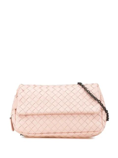 2012-2024 Leather Intrecciato Chain Flap crossbody bag by BOTTEGA VENETA 