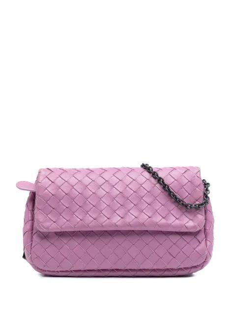 2012-2025 Mini Nappa Intrecciato Expandable Chain Flap crossbody bag by BOTTEGA VENETA 2012-2025 Mini Nappa Intrecciato Expandable Chain Flap crossbody bag by BOTTEGA VENETA