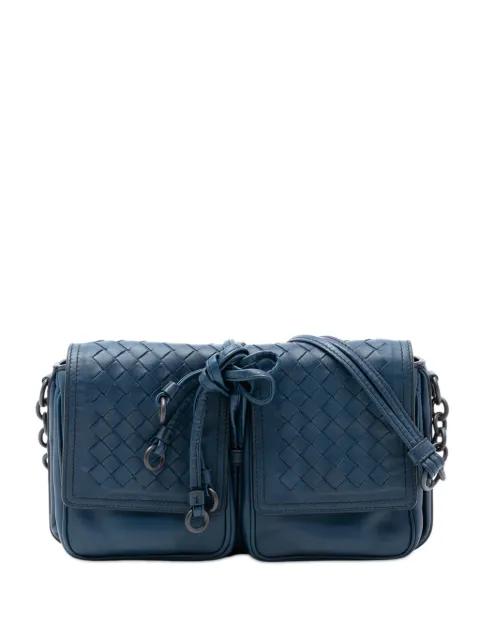 2012-2025 Nappa Intrecciato Double Pocket Flap crossbody bag by BOTTEGA VENETA 