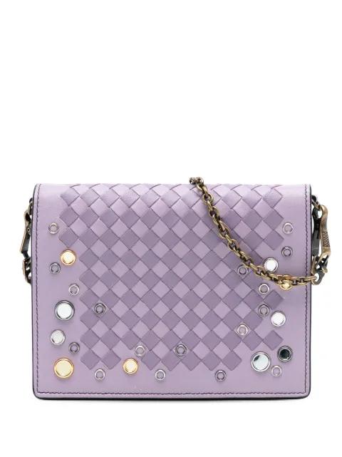 2012-2025 Nappa Intrecciato Studded Wallet on Chain crossbody bag by BOTTEGA VENETA 