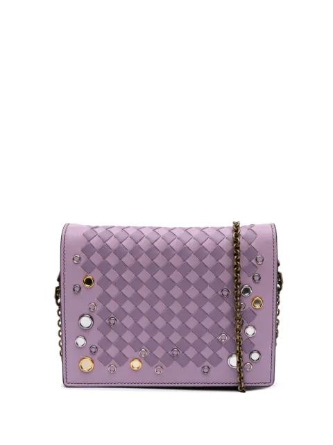 2012-2025 Nappa Intrecciato Studded Wallet on Chain crossbody bag by BOTTEGA VENETA 