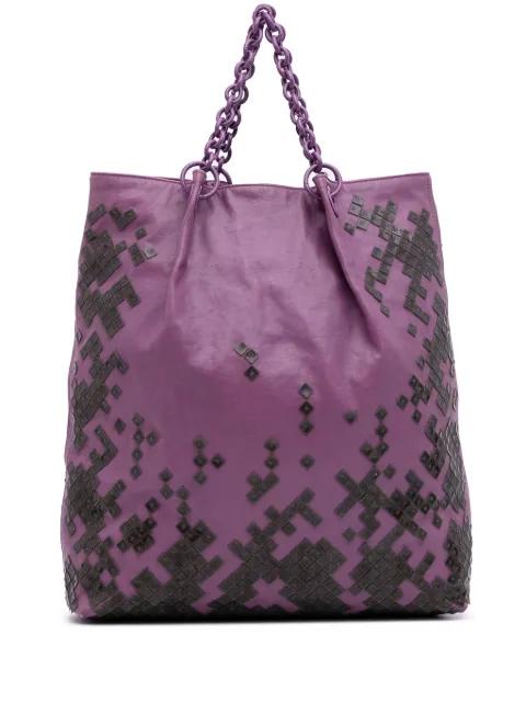 2012-2025 Vitello Mosaico Laque tote bag by BOTTEGA VENETA 