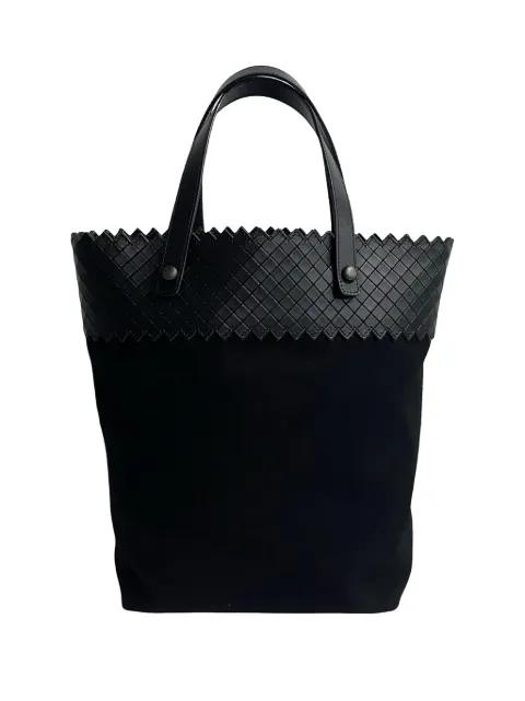 2012-2026 Intrecciomirage Trimmed Canvas tote bag by BOTTEGA VENETA 