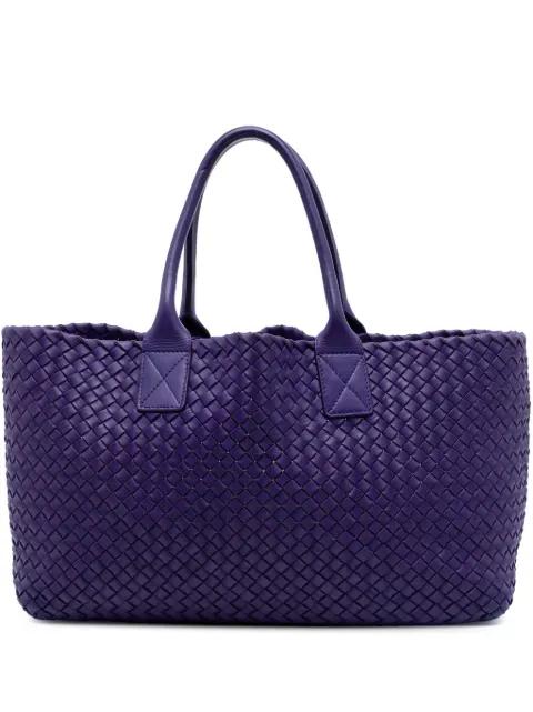 2012-2026 Medium Lambskin Intreccio Cabat tote bag by BOTTEGA VENETA 