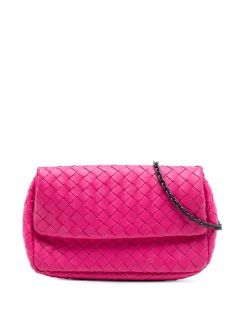 2012-2026 Mini Nappa Intrecciato Expandable Chain Flap crossbody bag by BOTTEGA VENETA 