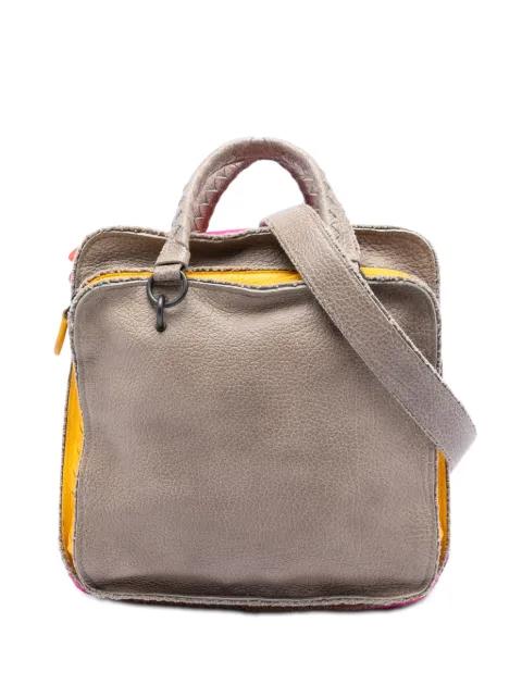 2012-2026 Multicolor Pebbled Leather Double Zip satchel by BOTTEGA VENETA 
