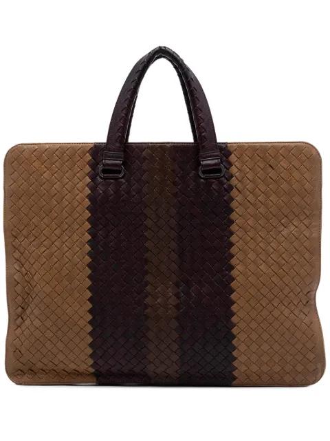 2012-2026 Nappa Intrecciato Club Fume Briefcase business bag by BOTTEGA VENETA 