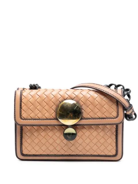 2012-2026 Nappa Intrecciato Mirror Lens Double Sided Flap shoulder bag by BOTTEGA VENETA 