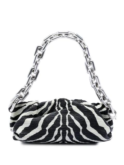 2012-2026 Textured Nappa Zebra Print Chain Pouch shoulder bag by BOTTEGA VENETA 