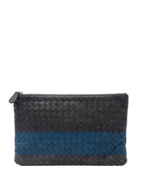 2012-2026 Tricolor Nappa Intrecciato clutch bag by BOTTEGA VENETA 