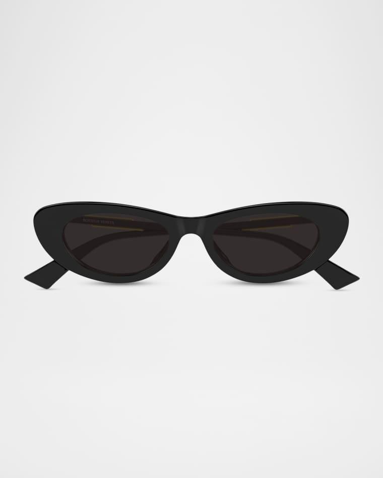 51mm Acetate Oval Sunglasses by BOTTEGA VENETA
