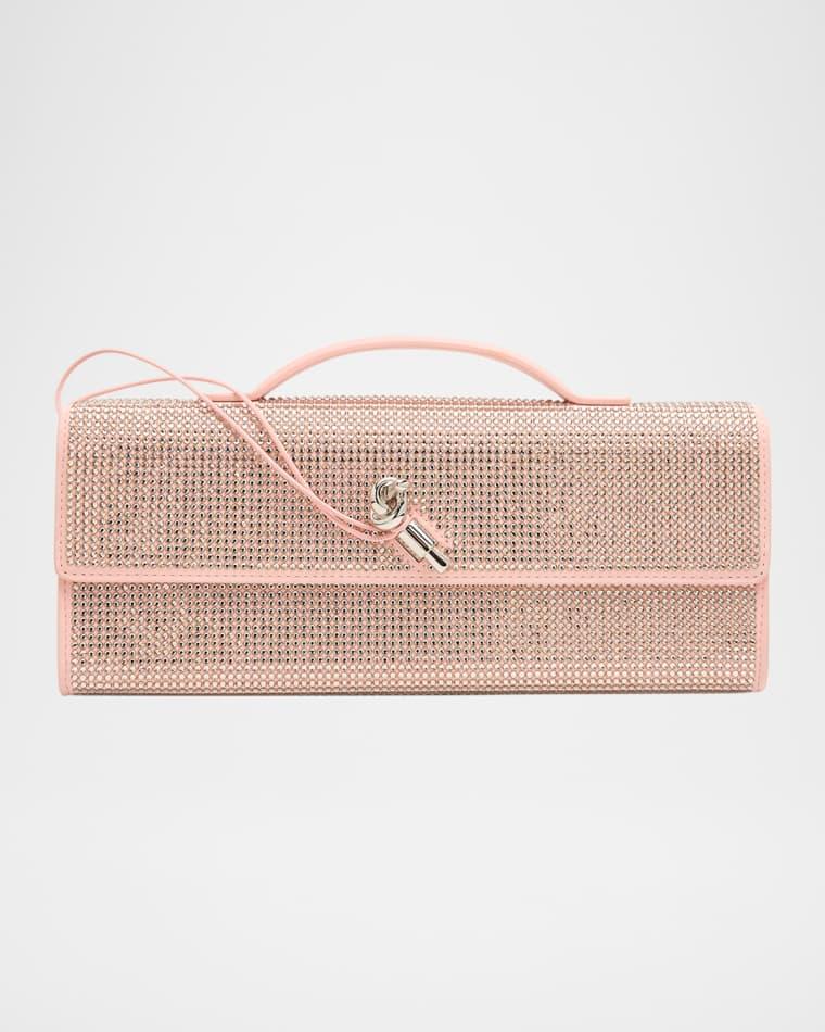 Andiamo Crystal Leather Clutch Bag by BOTTEGA VENETA