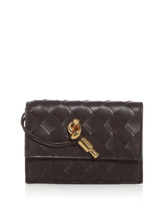 Andiamo Intrecciato Leather Card Case by BOTTEGA VENETA