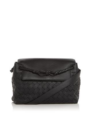 Andiamo Intrecciato Leather Shoulder Bag by BOTTEGA VENETA