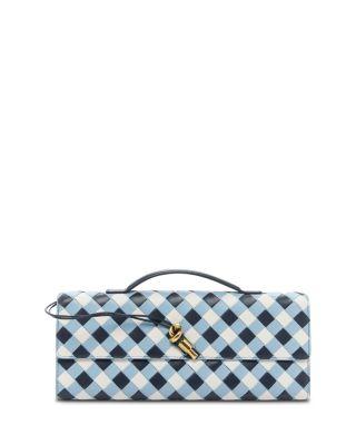 Andiamo Intrecciato Tri Color Leather Clutch by BOTTEGA VENETA