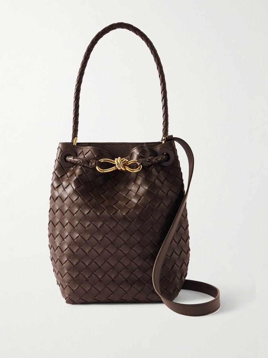 Andiamo Intrecciato leather bucket bag by BOTTEGA VENETA