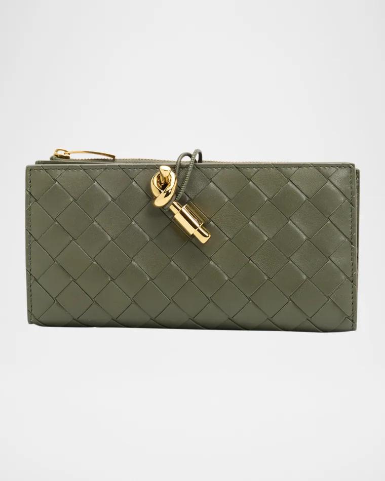 Andiamo Leather Long Wallet by BOTTEGA VENETA