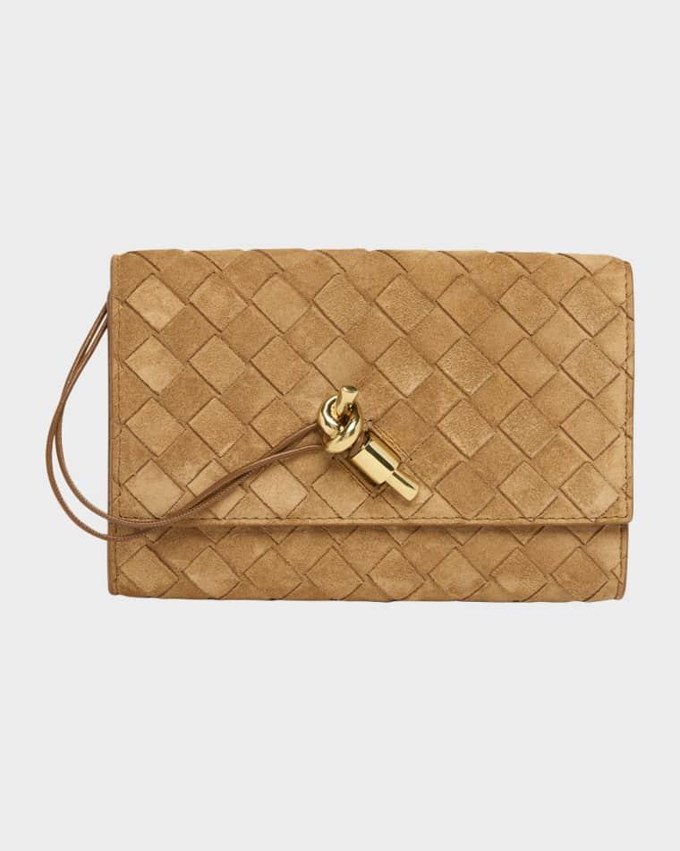 Andiamo Suede Clutch Bag by BOTTEGA VENETA