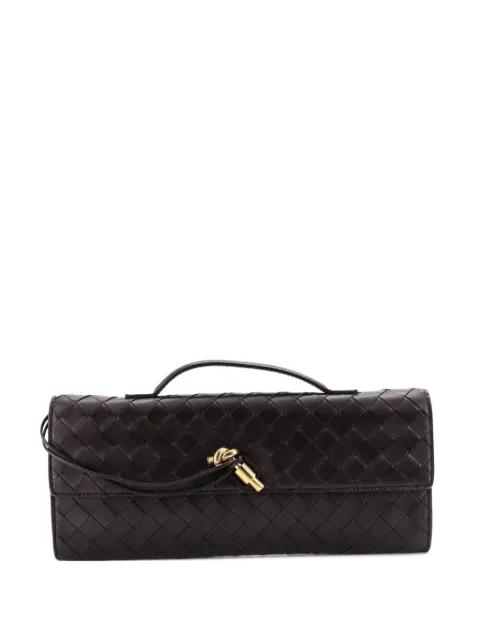 Andiamo Top Handle Intrecciato Nappa Long clutch bag by BOTTEGA VENETA 