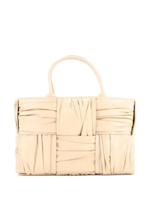 Arco Maxi Intrecciato Plisse Leather Medium tote bag by BOTTEGA VENETA 