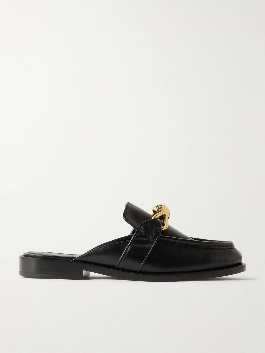 Astaire embellished leather slippers by BOTTEGA VENETA