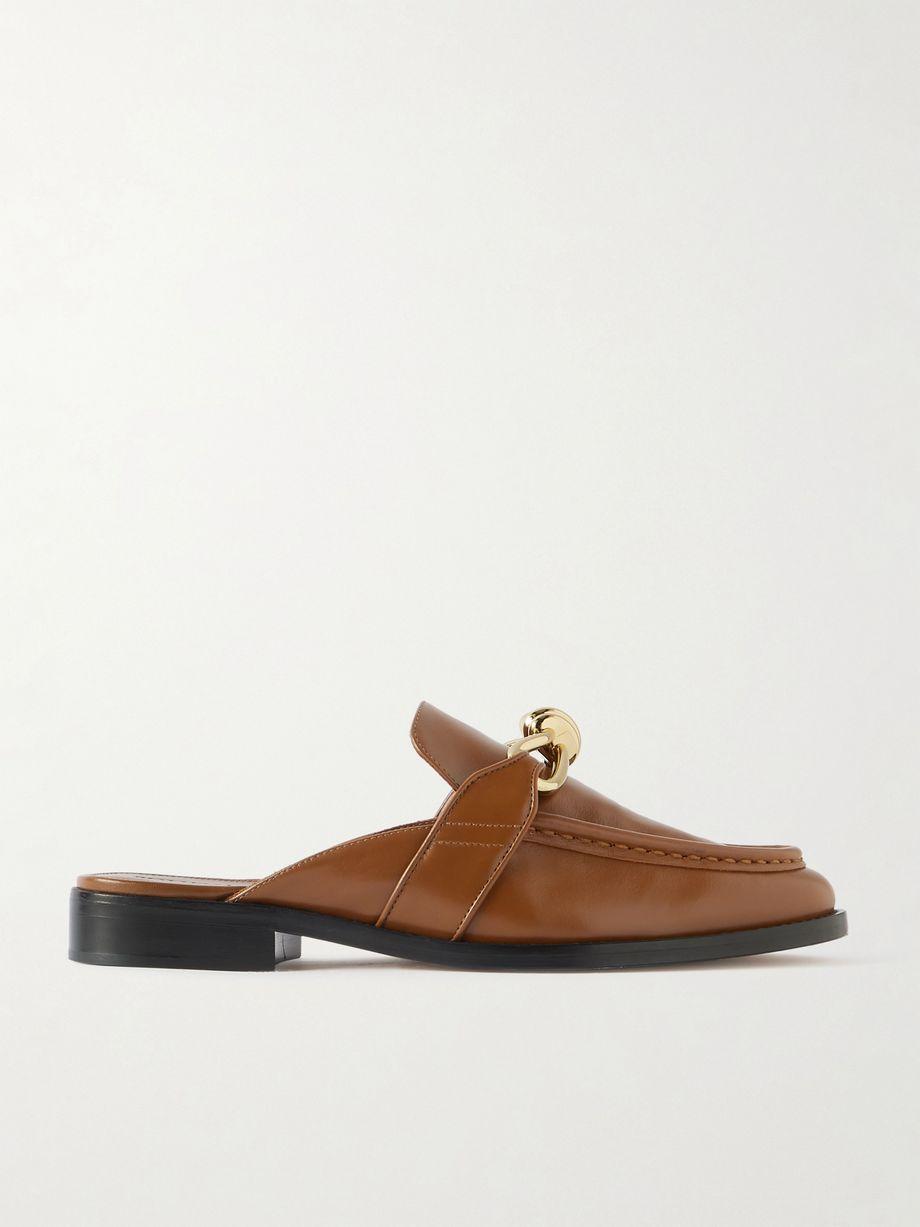 Astaire embellished leather slippers by BOTTEGA VENETA