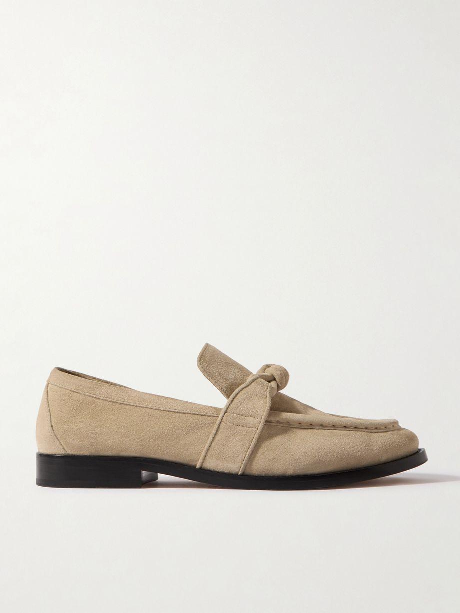 Astaire embellished suede loafers by BOTTEGA VENETA