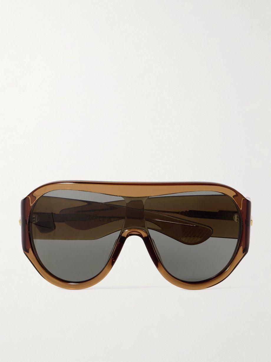 Aviator-style acetate sunglasses by BOTTEGA VENETA