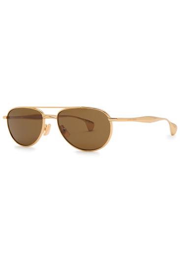 Aviator-style sunglasses by BOTTEGA VENETA