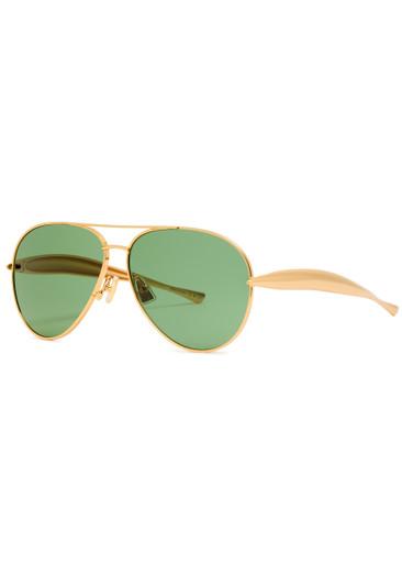 Aviator-style sunglasses by BOTTEGA VENETA