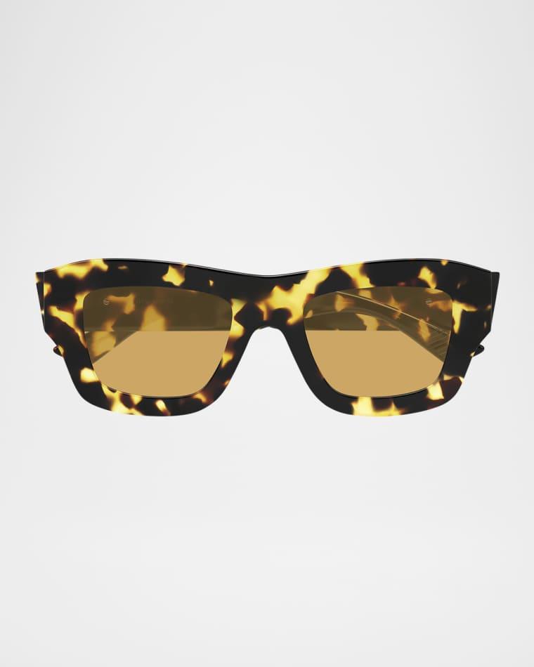 BV1357S Acetate Rectangle Sunglasses by BOTTEGA VENETA