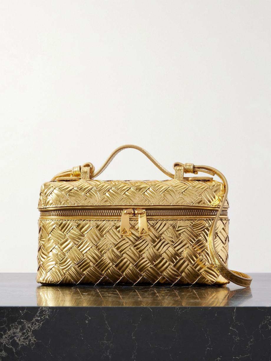 Bang Bang Intrecciato metallic leather tote by BOTTEGA VENETA