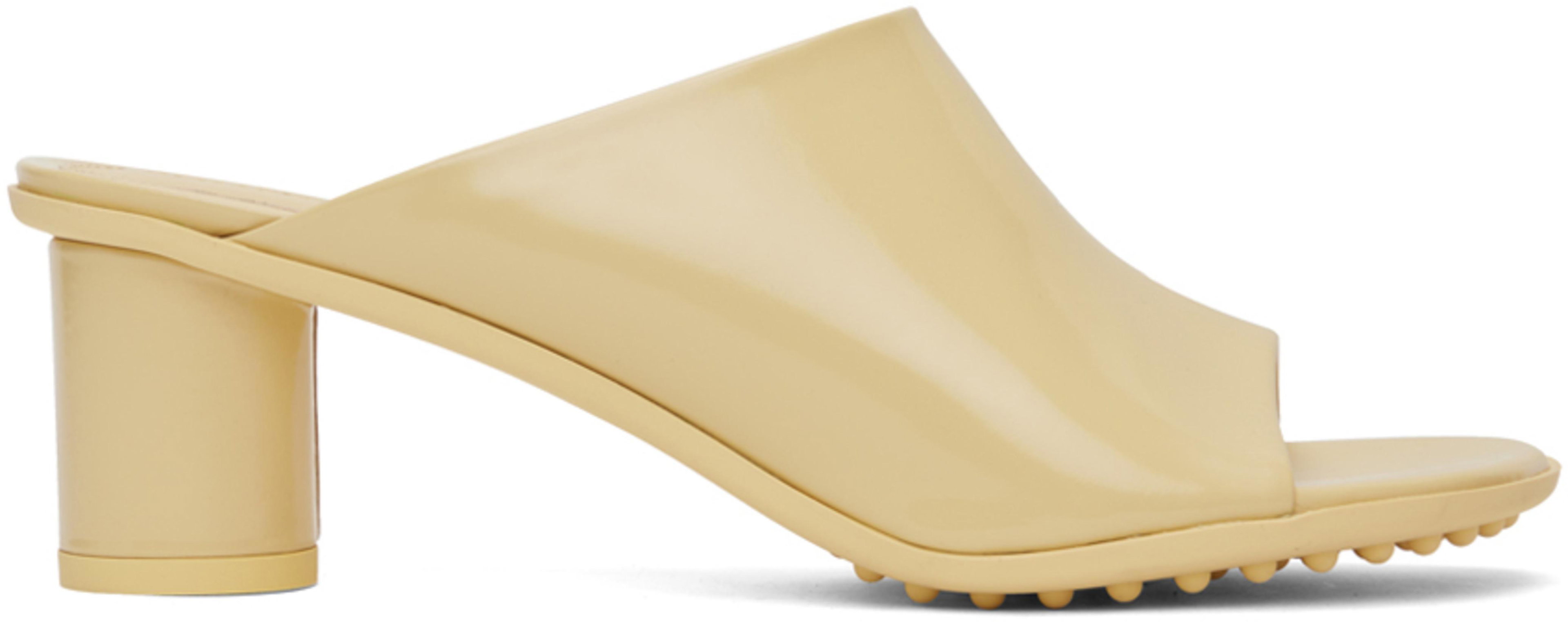 Beige Atomic Mules by BOTTEGA VENETA