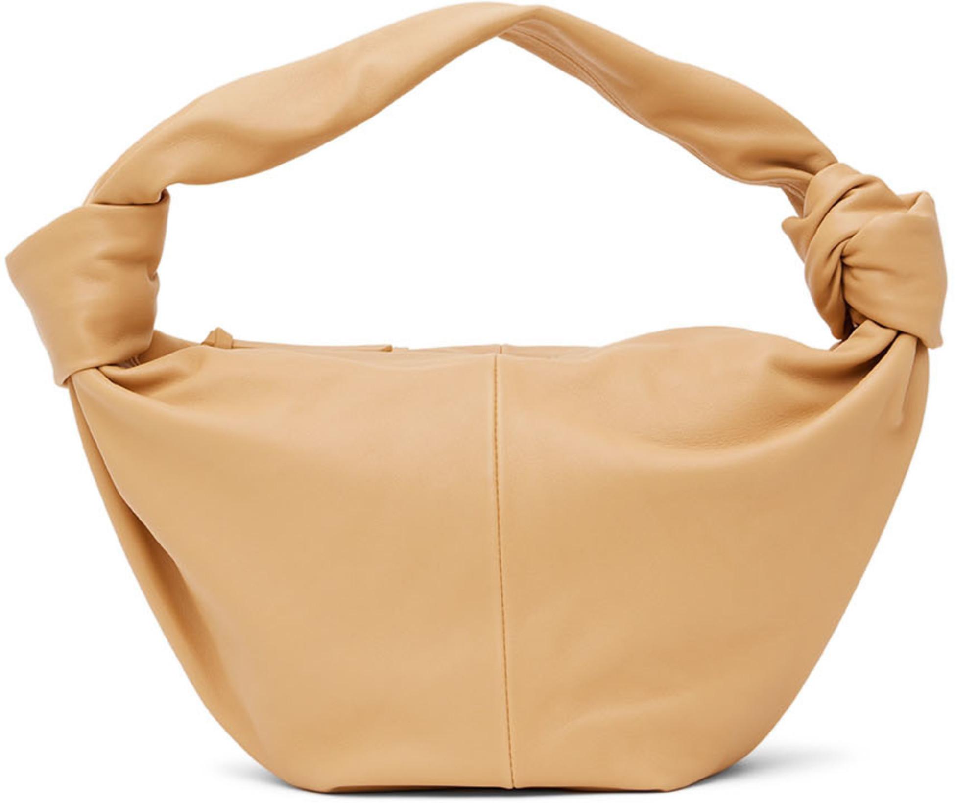 Beige Double Knot Top Handle Bag by BOTTEGA VENETA