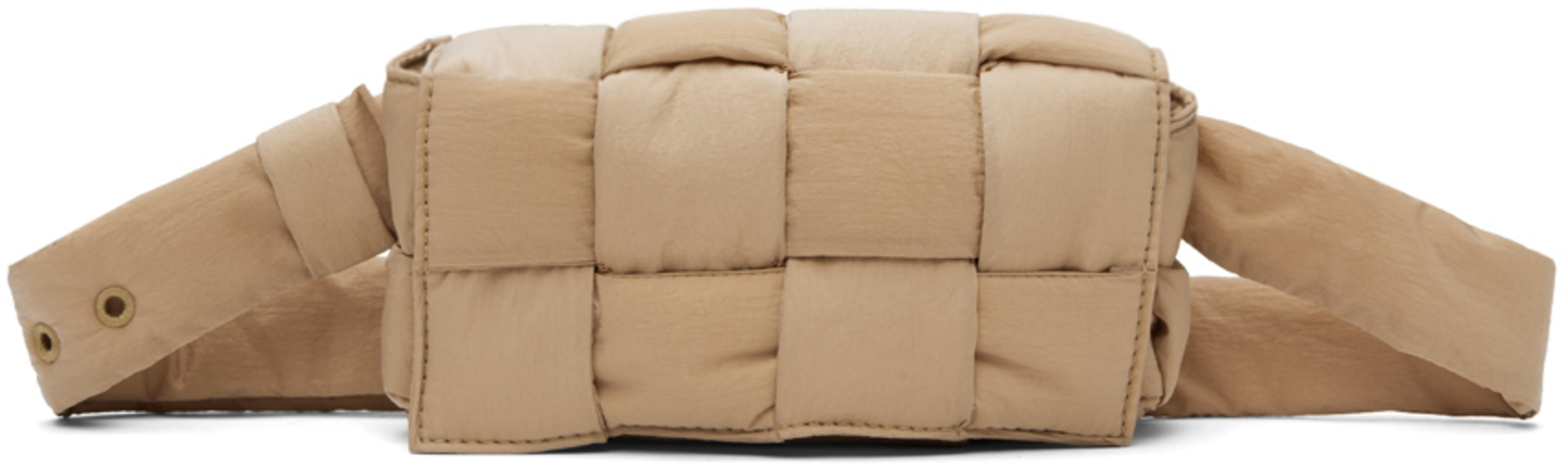 Beige Mini Cassette Padded Bag by BOTTEGA VENETA