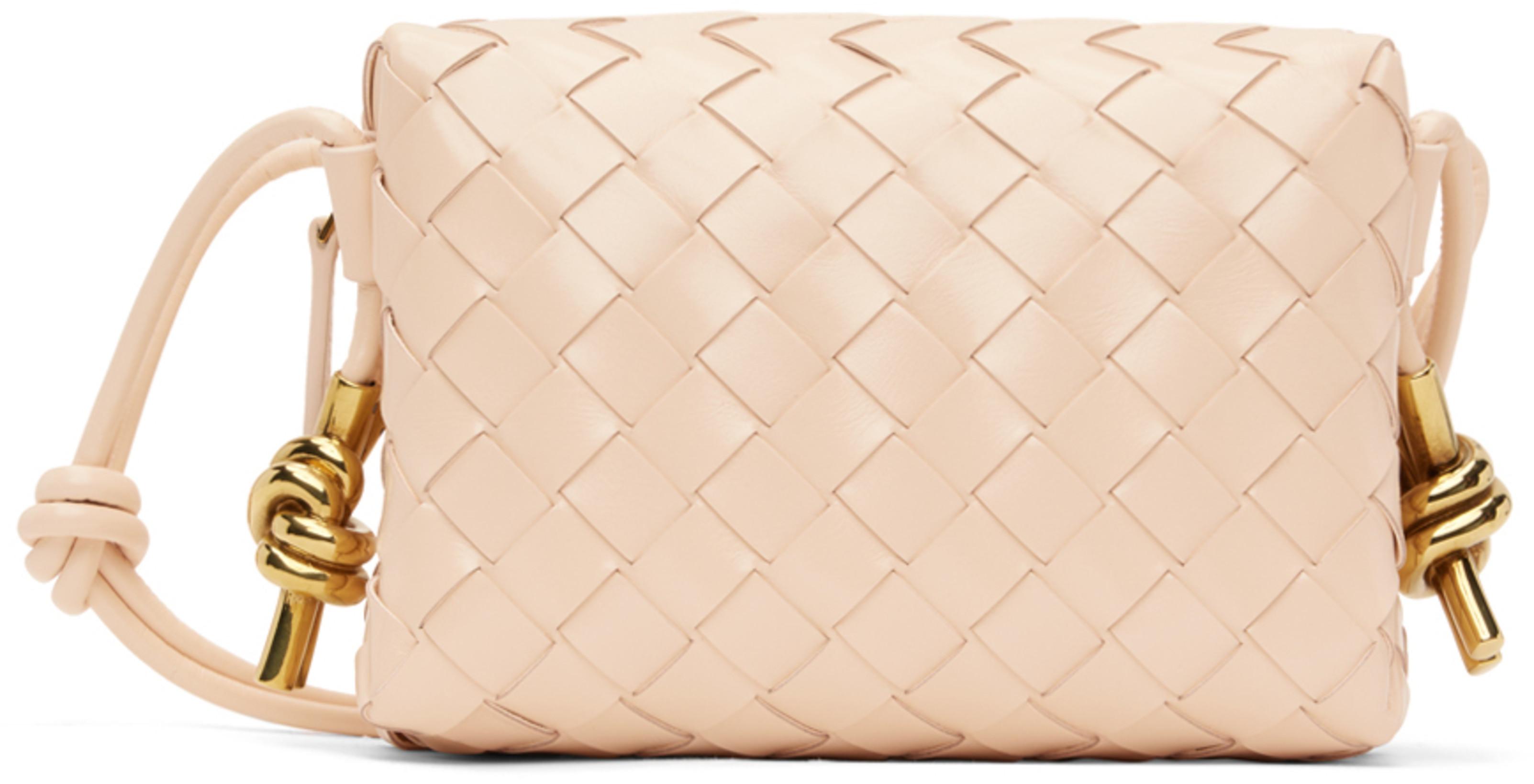 Beige Mini Loop Camera Bag by BOTTEGA VENETA