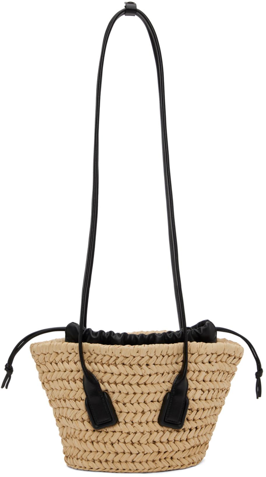 Beige Small Arco Tote by BOTTEGA VENETA