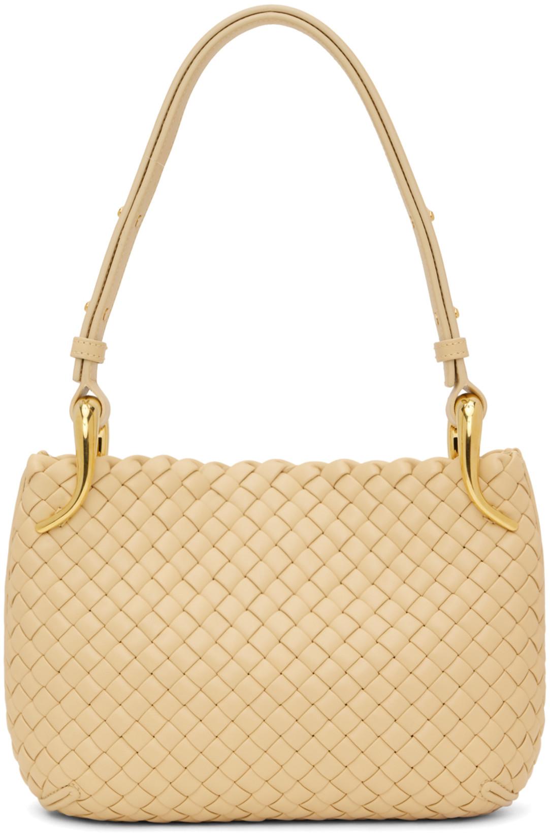 Beige Small Clicker Bag by BOTTEGA VENETA