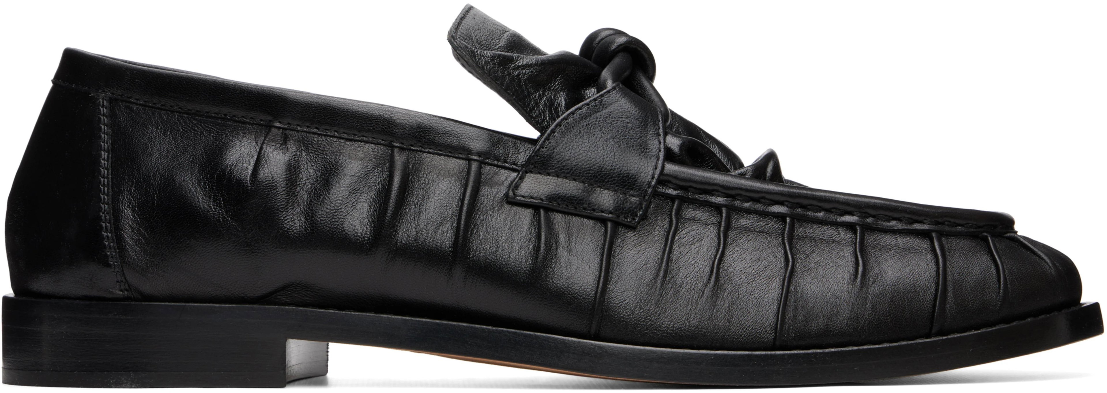 Black Astaire Loafers by BOTTEGA VENETA