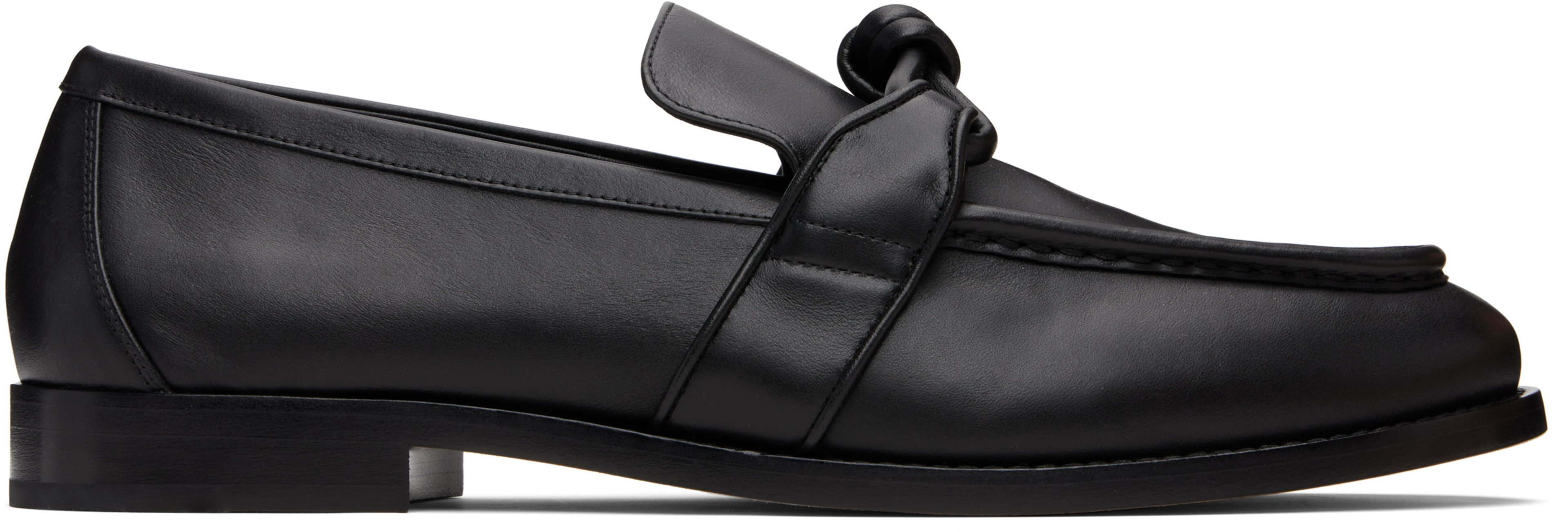 Black Astaire Loafers by BOTTEGA VENETA