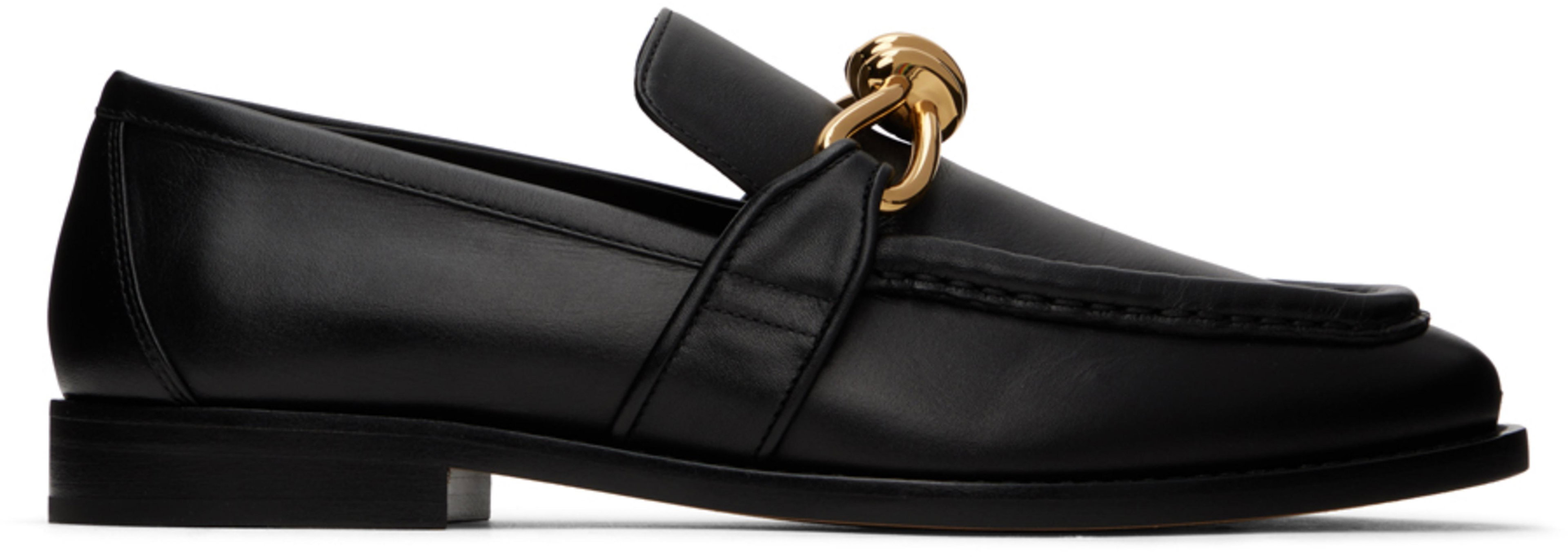 Black Astaire Loafers by BOTTEGA VENETA