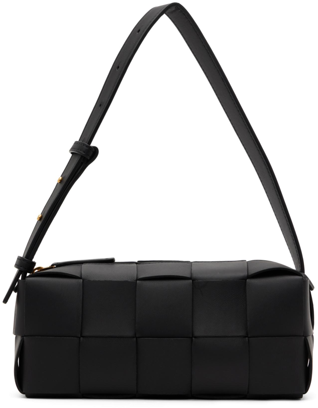 Black Brick Cassette Bag by BOTTEGA VENETA