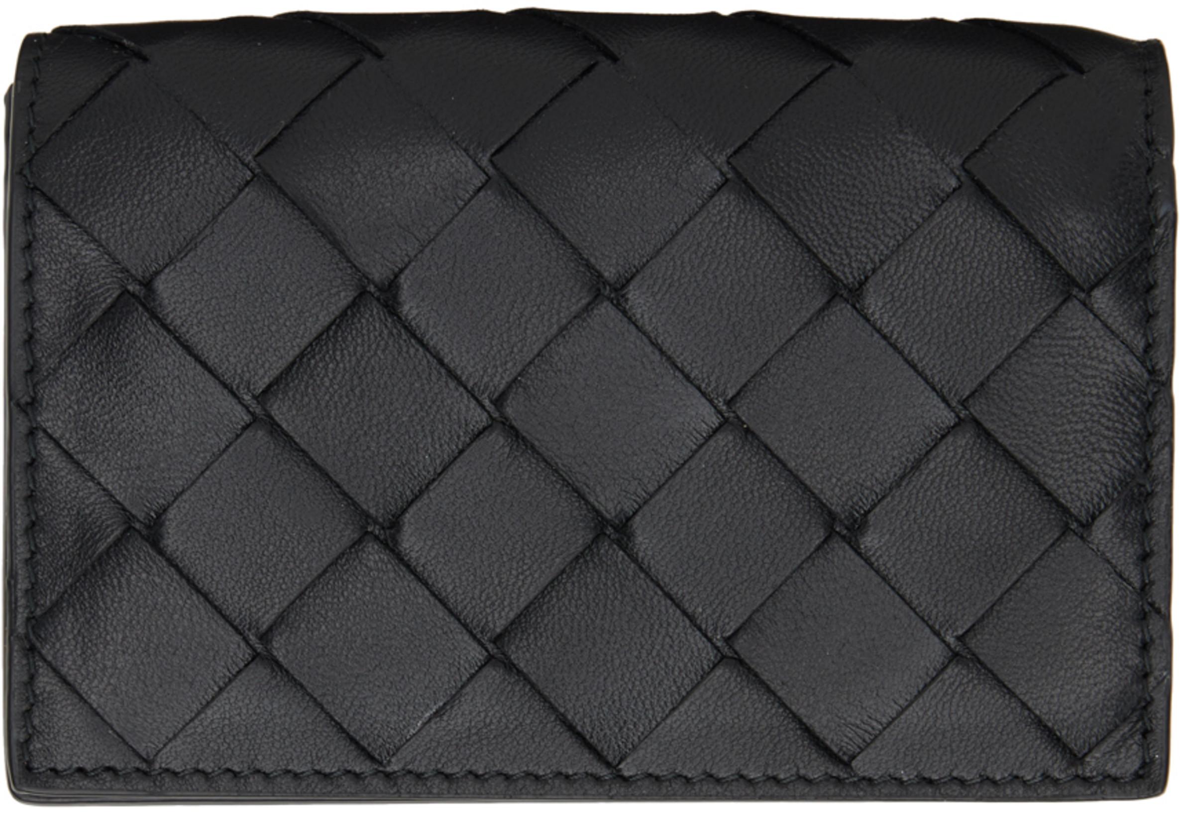 Black Business Card Holder by BOTTEGA VENETA