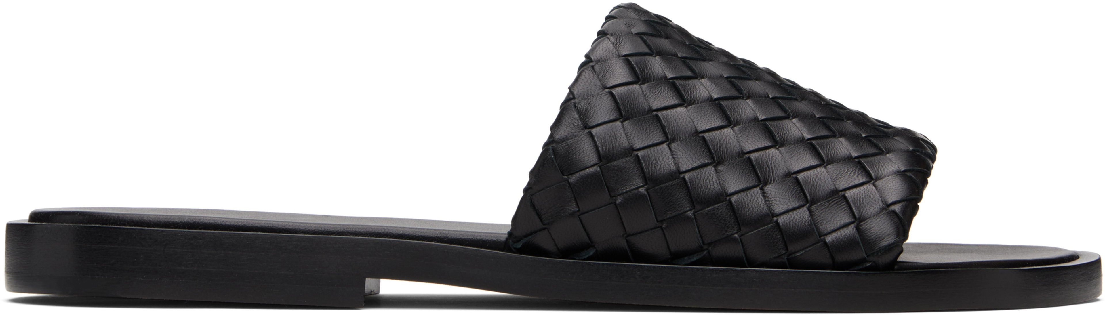 Black Elio Mules by BOTTEGA VENETA