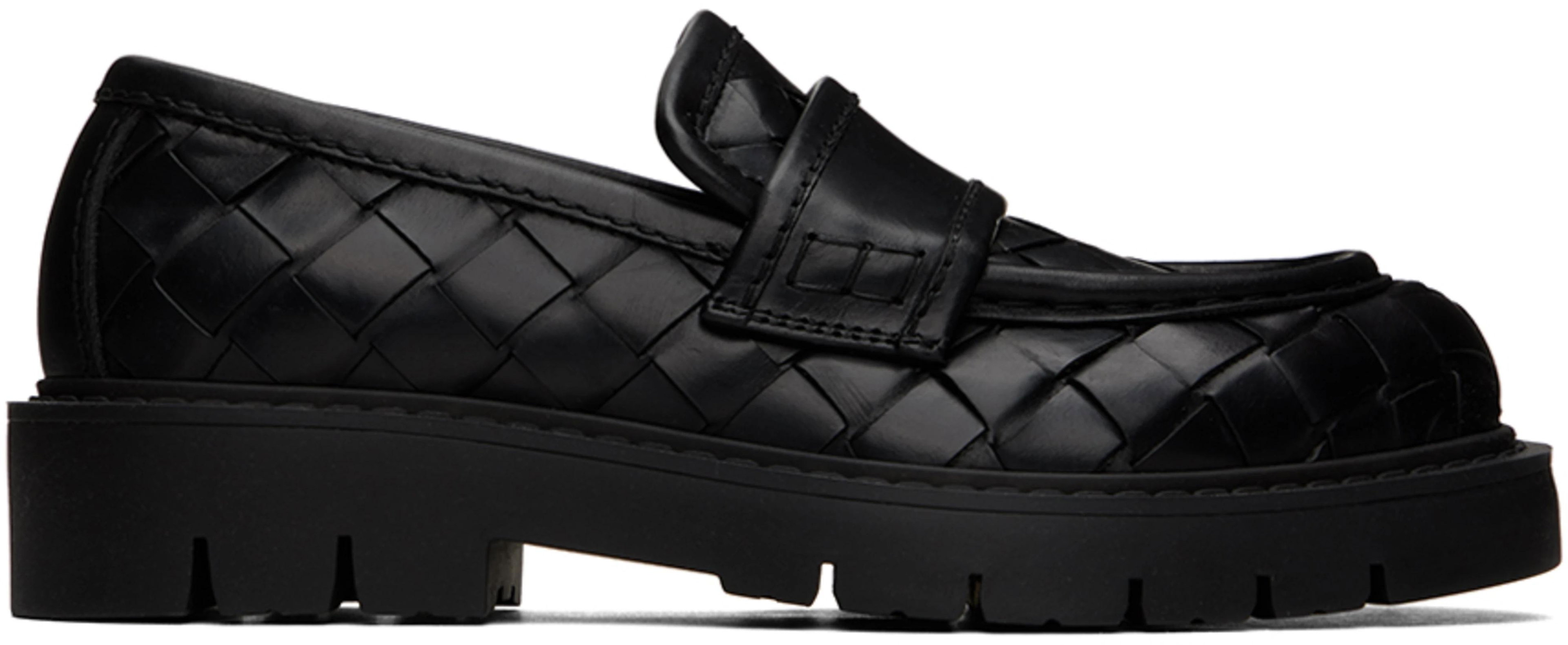 Black Haddock Loafers by BOTTEGA VENETA